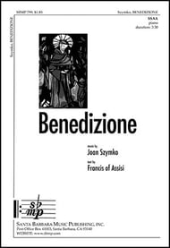Benedizione SSAA choral sheet music cover Thumbnail